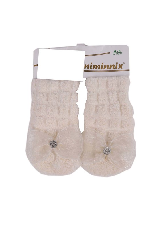MİNİMİNNİX - Miniminnix Havlu Çorap 358 | Krem