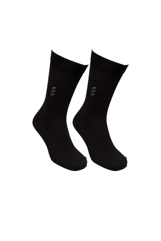 ADONTE - Erkek Düz Soket Çorap | Siyah