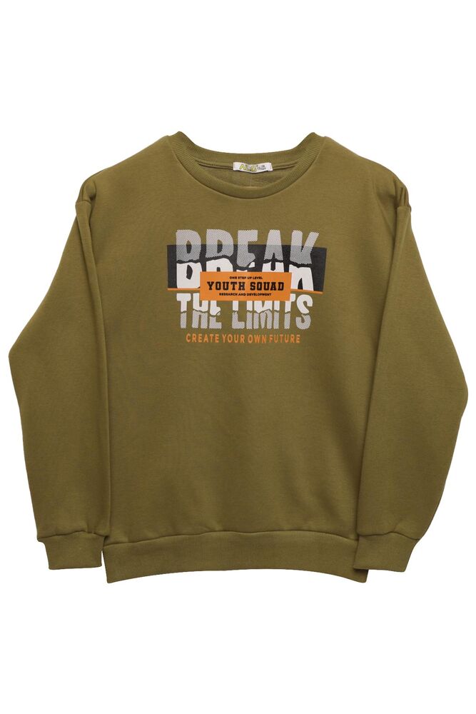 Şardonlu Erkek Çocuk Sweatshirt 423773 | Haki