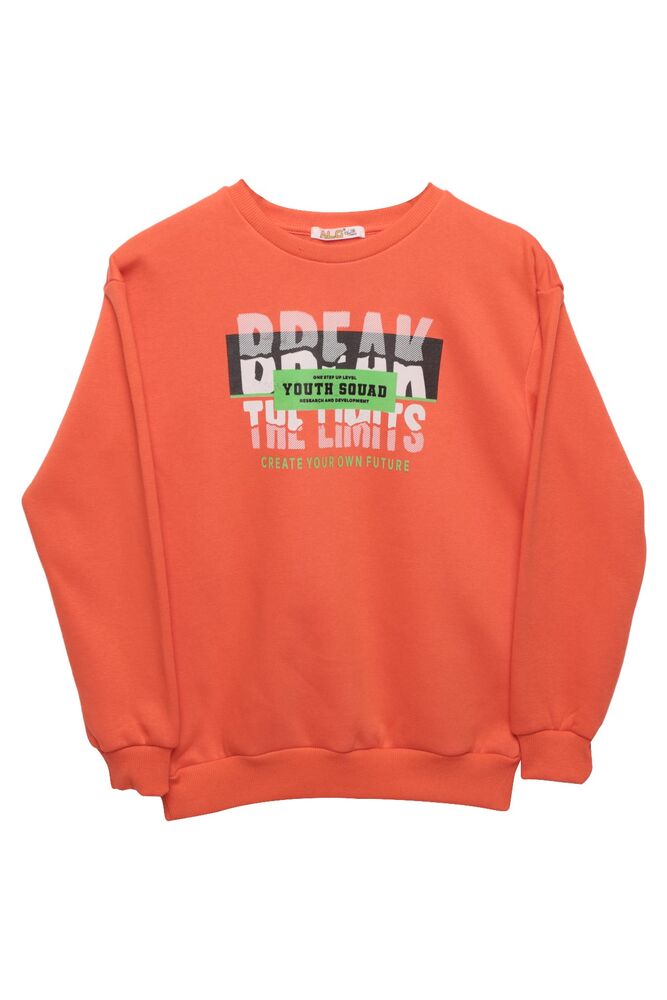Şardonlu Erkek Çocuk Sweatshirt 423773 | Turuncu