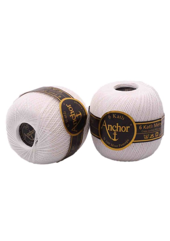 ANCHOR - Мерсеризованная пряжа №50 Anchor /белый 