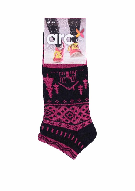Махровые носки ARC с рисунком 213/фуксия - Thumbnail