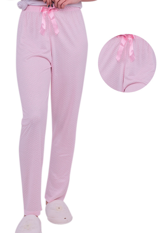 Низ пижамы с сердечками 201106/розовый - Thumbnail