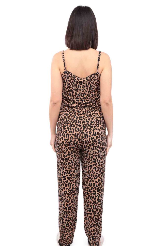 Пижама с леопардовым принтом /чёрный 