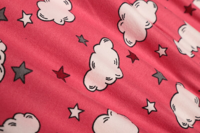 Baskılı Süet Kadın Pijama Altı 3155-2 | Pembe - Thumbnail