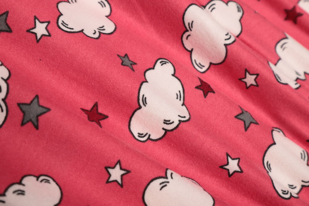 Baskılı Süet Kadın Pijama Altı 3155-2 | Pembe