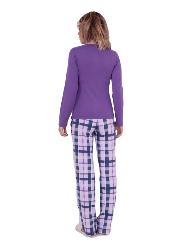 Комплект пижамы AYDOĞAN 4300 /фиолетовый - Thumbnail