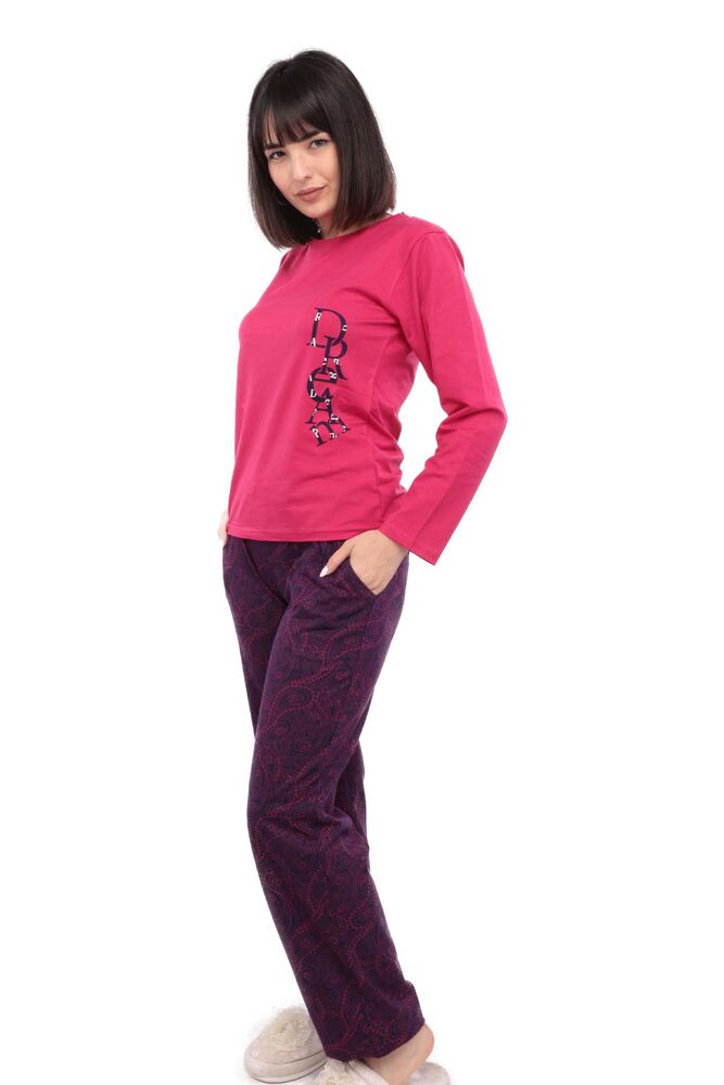 Женский комплект пижамы Aydoğan с длиннными рукавами 4427 | розовый