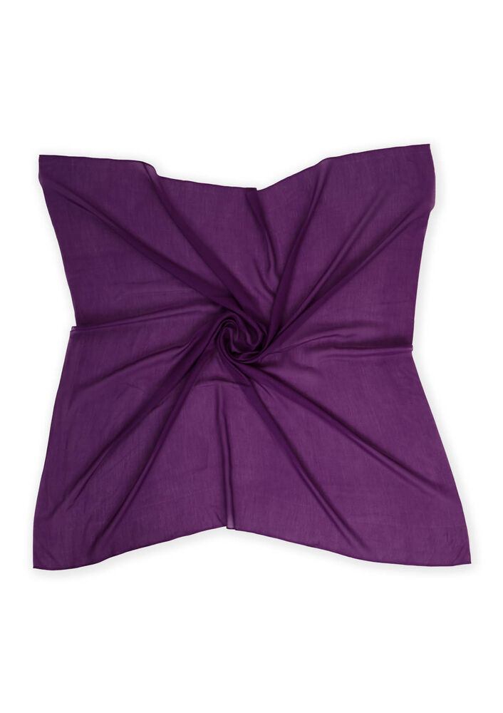 Бесшовный одноцветный платок Berivan 100 см/352 пурпурный 