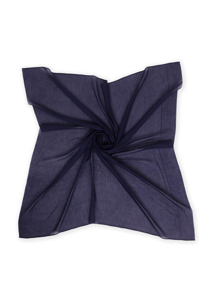 Бесшовный одноцветный платок Berivan 100 см/455 синий 