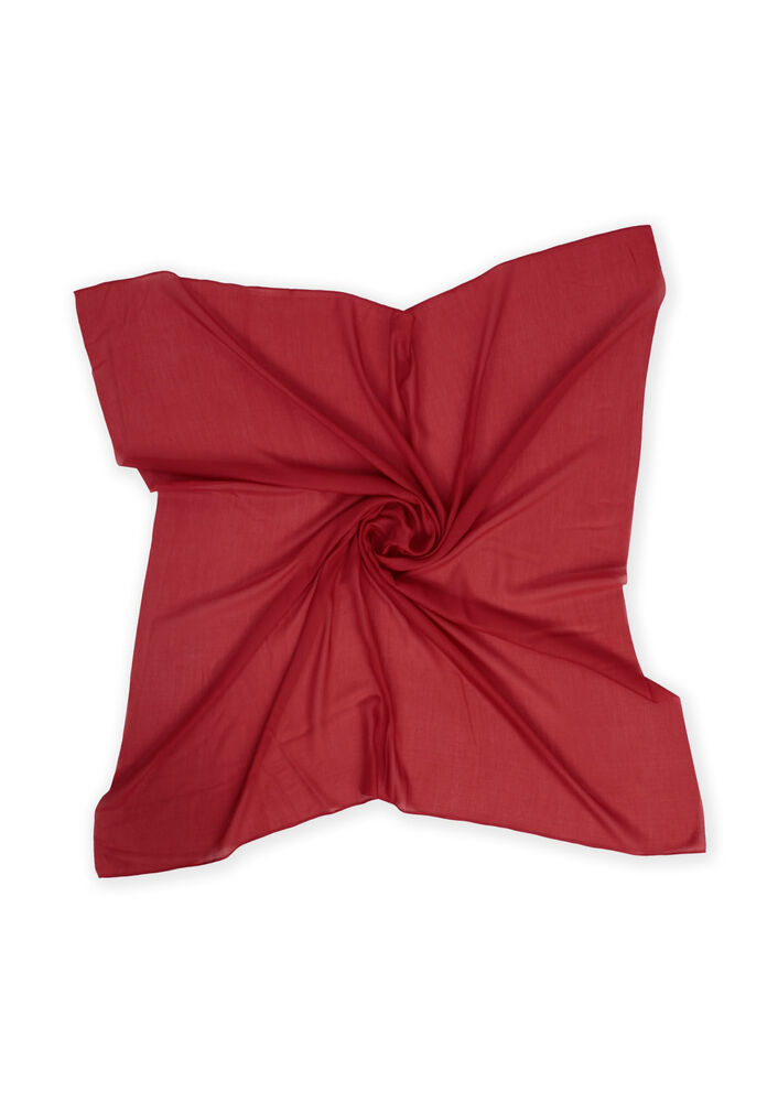 Бесшовный одноцветный платок Berivan 100 см/031 кирпичный 