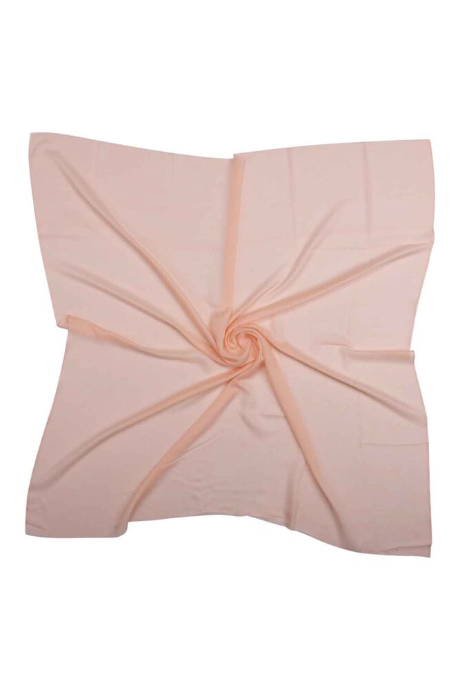 Бесшовный одноцветный платок Berivan 100 см/424 персиковый 