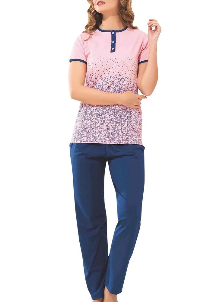 Комплект пижамы BYDON с короткими рукавами 9141/розовый 