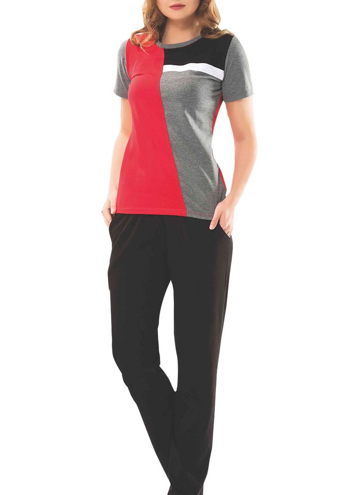 Комплект пижамы BYDON с короткими рукавами 9161/серый 
