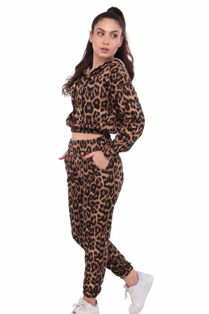 Леопардовый спортивный костюм Calimera /коричневый 