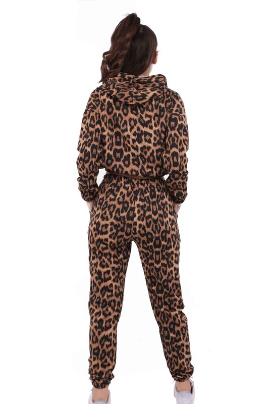 Леопардовый спортивный костюм Calimera /коричневый - Thumbnail