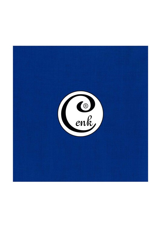 CENK - Бесшовный одноцветный платок Cenk 90 см/синий 