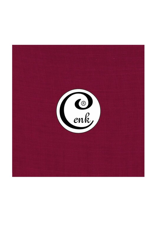 CENK - Бесшовный одноцветный платок Cenk 90 см/тёмно-пурпурный 