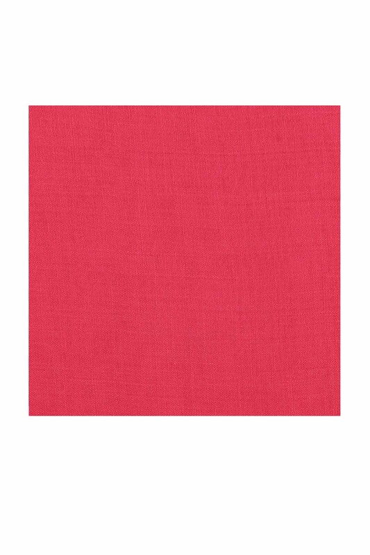 Бесшовный одноцветный платок Cenk 90 см/розовый - Thumbnail