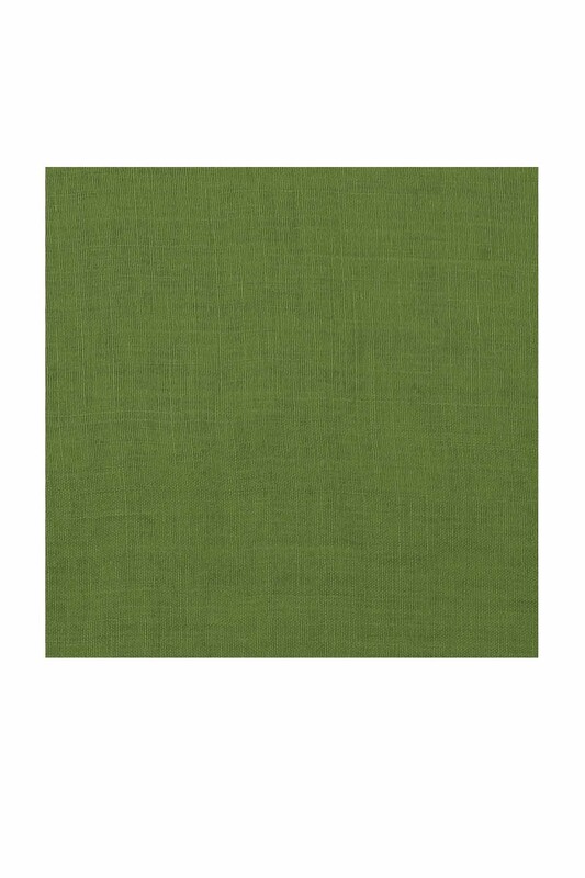 Бесшовный одноцветный платок Cenk 90 см/светло-зелёный - Thumbnail