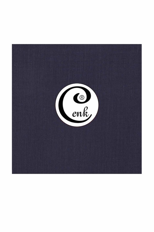 CENK - Бесшовный одноцветный платок Cenk 90 см/ синий 