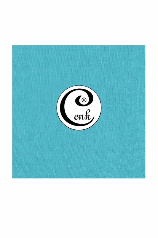 CENK - Бесшовный одноцветный платок Cenk 90 см/ мятный 