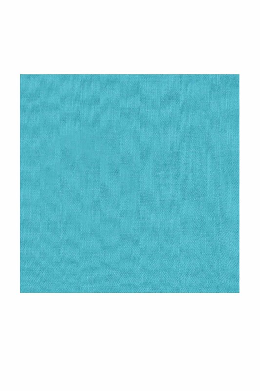 Бесшовный одноцветный платок Cenk 90 см/ мятный - Thumbnail
