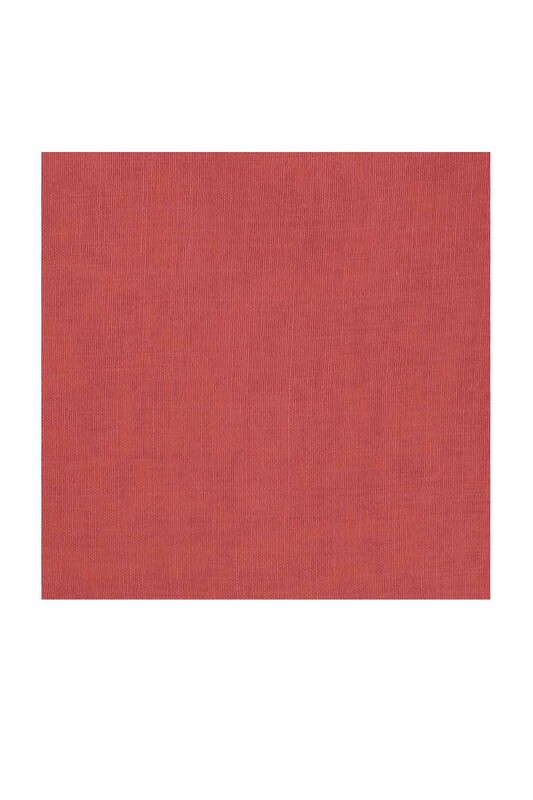 Бесшовный одноцветный платок Cenk 100см/111 светло-розовый - Thumbnail