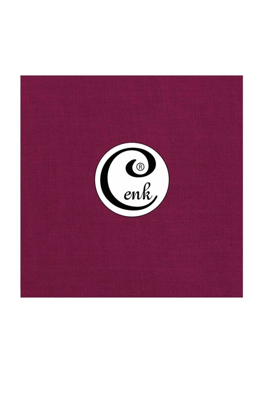CENK - Бесшовный одноцветный платок Cenk 90 см/Светло-фиолетовый