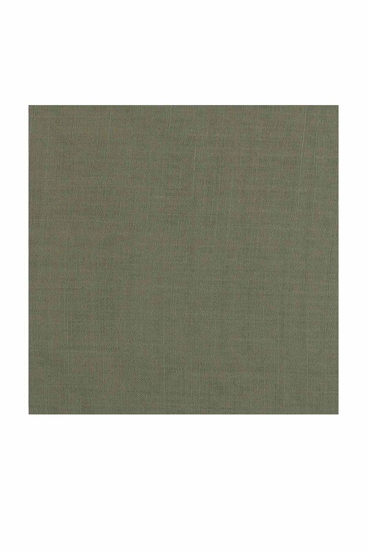 Бесшовный одноцветный платок Cenk 90 см/грязно-зелёный - Thumbnail