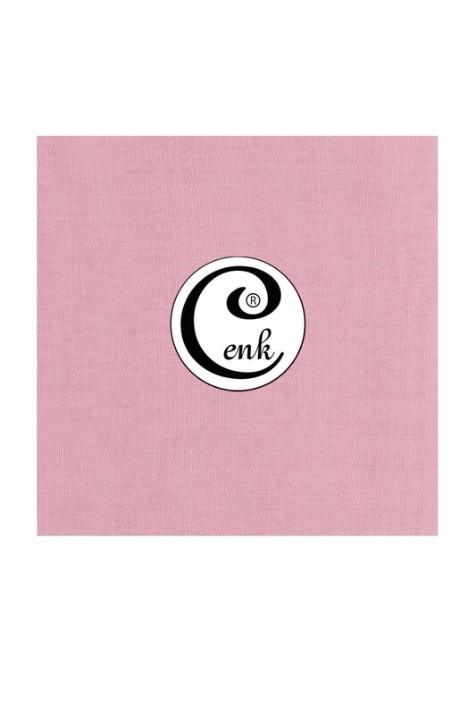 CENK - Бесшовный одноцветный платок Cenk 90 см/пудровый 