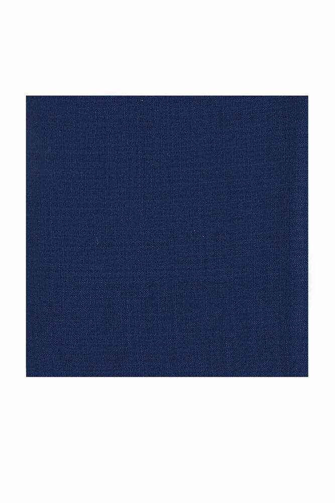 Бесшовный одноцветный платок Cenk 90 см/тёмно-голубой 