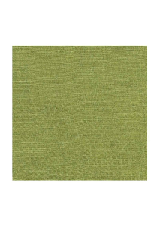 Бесшовный одноцветный платок Cenk 90 см/жёлто-зелёный - Thumbnail