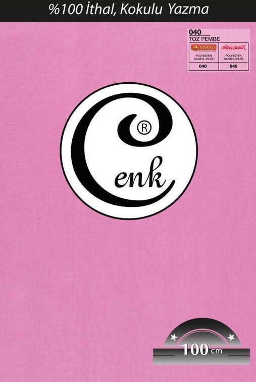 CENK - Бесшовный одноцветный платок Cenk 100см/040 светло-розовый 