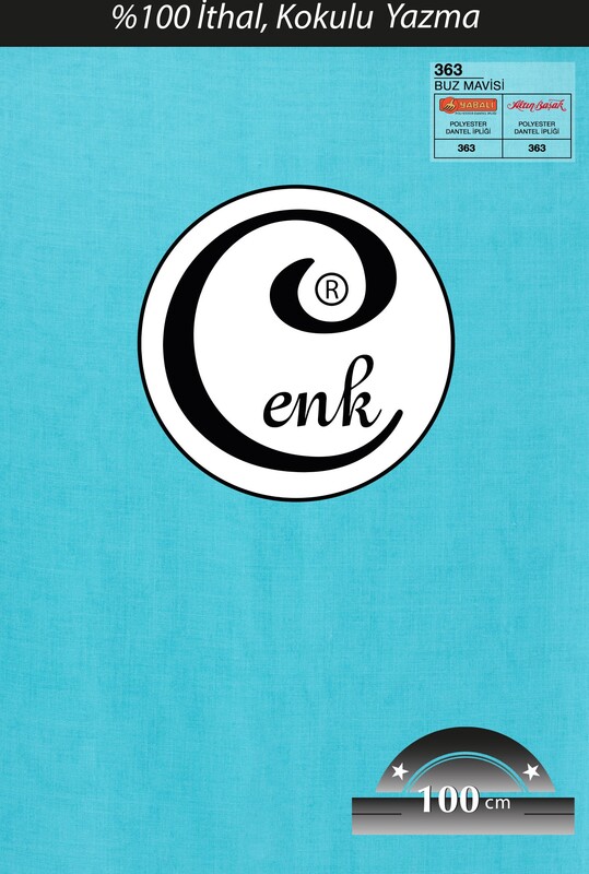 CENK - Бесшовный одноцветный платок Cenk 100см/363 голубой 