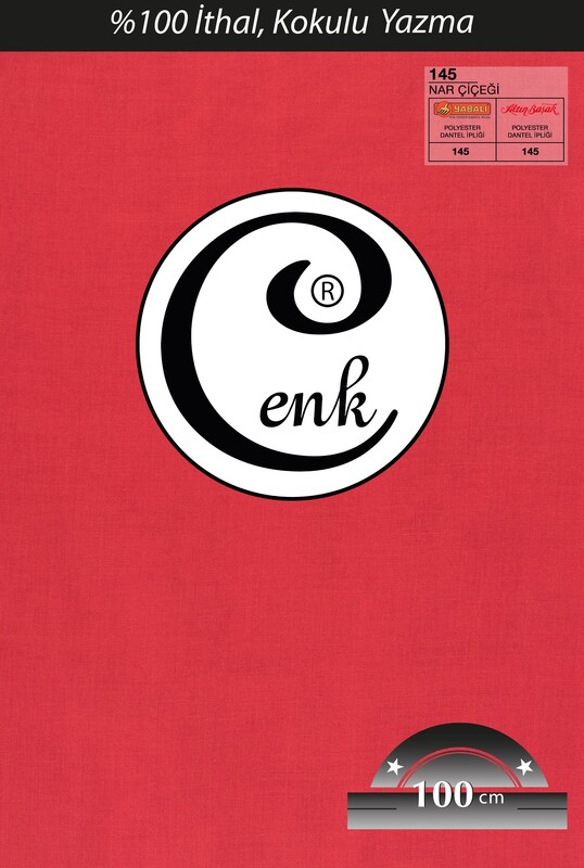 CENK - Бесшовный одноцветный платок Cenk 100см/красный 