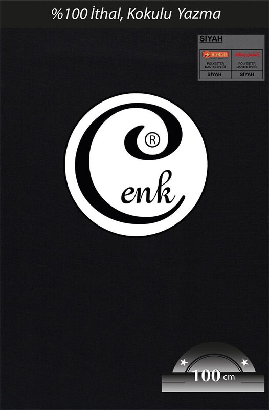 Бесшовный одноцветный платок Cenk 100см/999 чёрный - Thumbnail