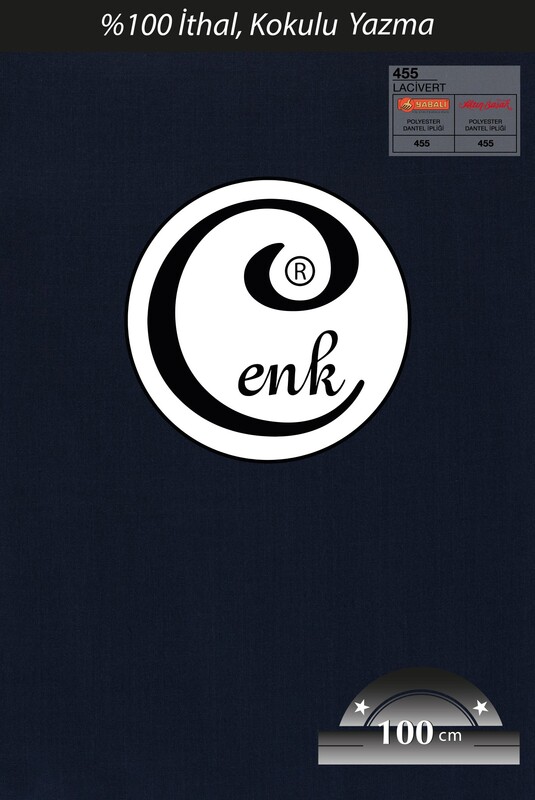 CENK - Бесшовный одноцветный платок Cenk 100см/455 синий 