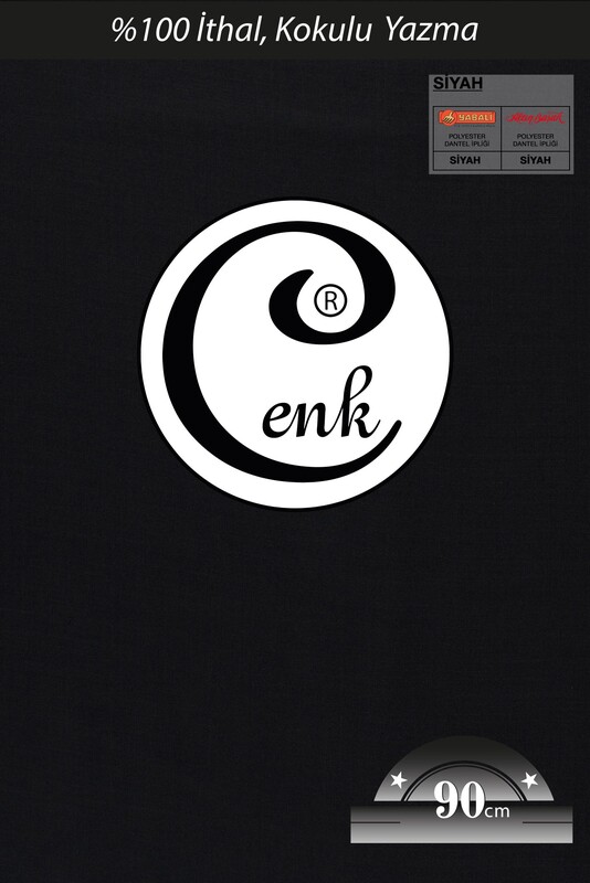 CENK - Бесшовный одноцветный платок Cenk 90 см/чёрный 