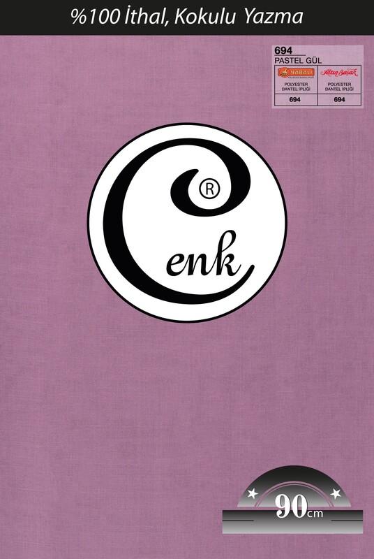 CENK - Бесшовный одноцветный платок Cenk 90 см/пастельный розовый 