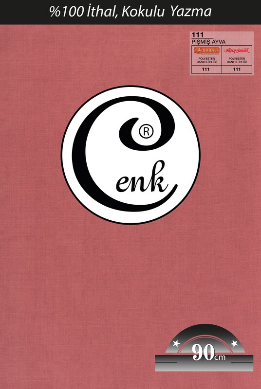 CENK - Бесшовный одноцветный платок Cenk 90 см/Бледно-розовый