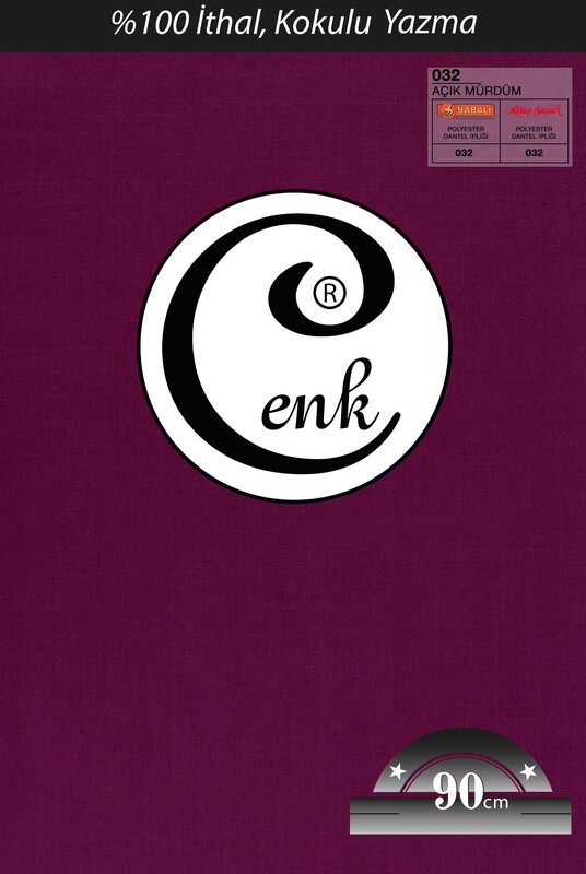 CENK - Бесшовный одноцветный платок Cenk 90 см/сливовый 