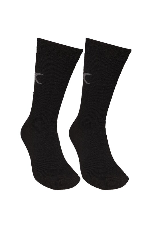 CLUB - Erkek Yün Havlu Çorap 5221 | Siyah