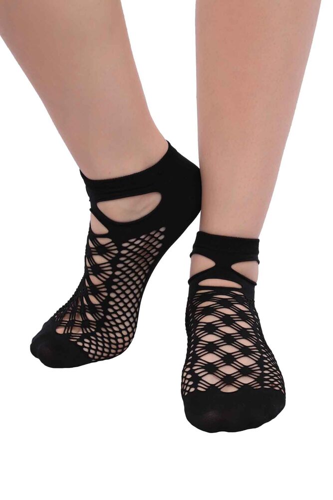 Капроновые носки в сеточку Desimo/чёрный