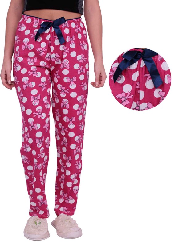 DOĞA - Женский низ пижамы с бантиками | розовый