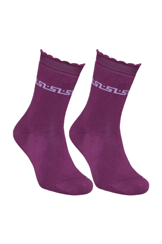 DÜNDAR - Kadın Havlu Soket Çorap 8504 | Mor