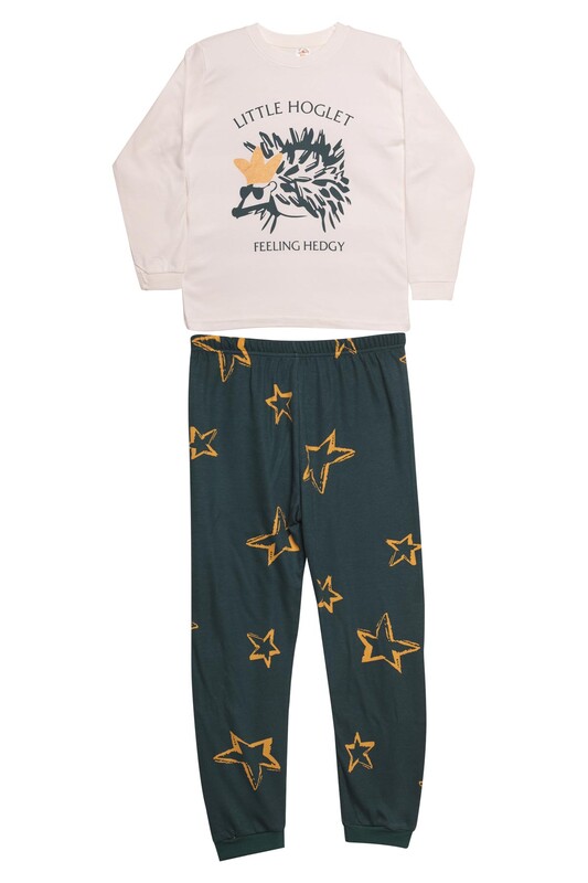 Elmas Kids - Kız Çocuk Pijama Takımı 4006 | Beyaz