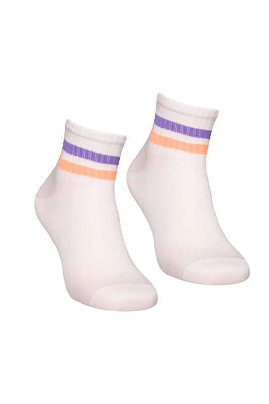 Esinti - Çizgili Kadın Soket Çorap 1916 | Renk1