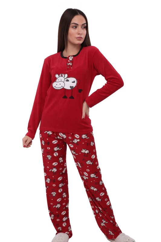 Комплект пижамы Fapi с принтом 3315/красный - Thumbnail