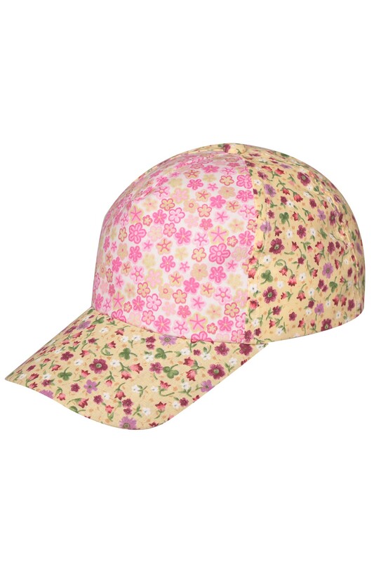 Fatih - Çiçekli Kız Çocuk Şapka 2807 | Renk4